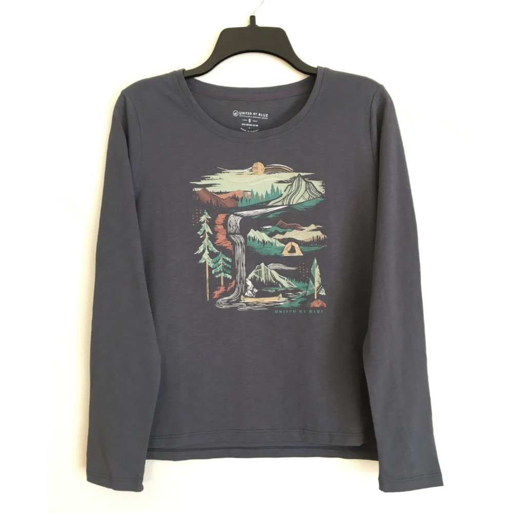 NWT United by Blue Riverbend Organic Cotton Tee